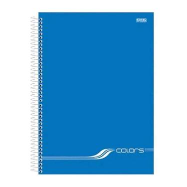 Imagem de Caderno Universitario 1M Cd 80F Colors Azul Sao Domingos