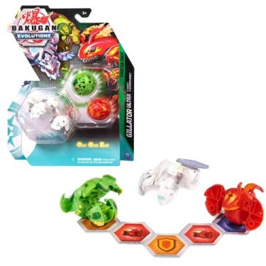 Imagem de Bakugan - Starter Pack S4 - Gillator Ultra - 1 Pacote - 1 Cartão Colecionável Preto - Anime