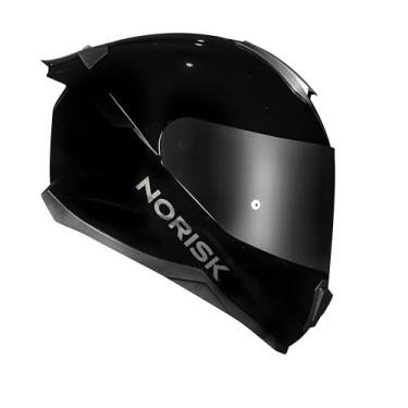 Imagem de Norisk Capacete Razor Solid Black Edition Viseira fumê e Spoiler 60/L