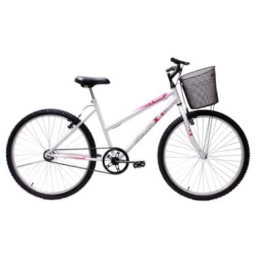 Imagem de Bicicleta de Passeio Saidx Bike Feminina Sem Marchas, Aro 26 Mono, Freio V Brake (Branca)
