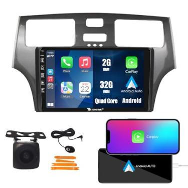 Imagem de Kunfine CarPlay Android Navegação Automática Rádio GPS Estéreo Câmera Reversa Tela IPS Tela Sensível ao Toque Tablet Pad Media Player para Lexus ES 250 300 350 2001-2006, se Aplicável Quad Core 2G +