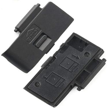 Imagem de Dromirow Tampa da tampa da porta da bateria peça de reparo de substituição para câmera digital Canon EOS 550D Rebel T2i Kiss X4 (2 peças)