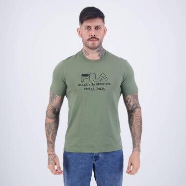 Imagem de Camiseta Fila Nella Vitta Verde Oliva-Masculino