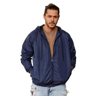 Imagem de Jaqueta Corta Vento Masculina Impermeável Forrada com Bolsos-Masculino