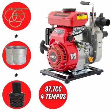 Imagem de Motobomba 4t 97,7cc 2,4hp à Gasolina Com Vazão De 14m3/h