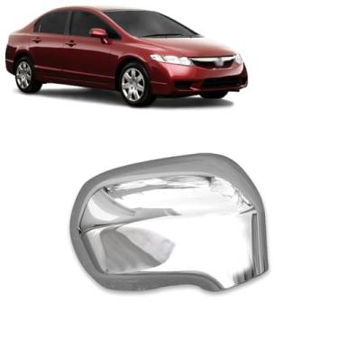 Imagem de Aplique Cromado para Capa Retrovisor Honda Nem Civic 2007 2008 2009 2010 2011 - LD