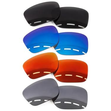 Imagem de Forobb 4 pares de lentes polarizadas de reposição para óculos de sol Oakley Holbrook OO9102 - policarbonato polarizado