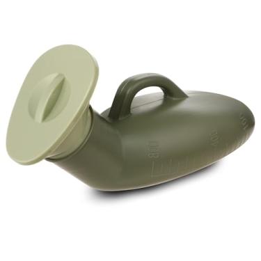 Imagem de Mictórios para homens Urinol portátil com funil 800 ml Garrafa de urina de plástico para urina Garrafas de coleta de urina Garrafa de incontinência de câmara urinária Vaso sanitário de emergência para