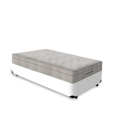 Imagem de Cama Box + Colchão de Molas Ensacadas - AirTech SpringPocket - Ortobom (BRANCO, Solteiro 88)