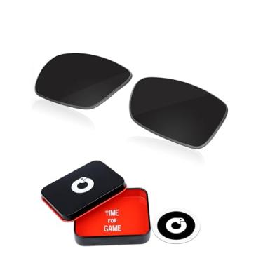 Imagem de OWORK Lentes de reposição de policarbonato para óculos de sol Oakley Gascan OO9014 - Preto fosco