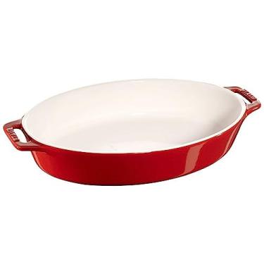 Imagem de Travessa Oval, Cerâmica, Cereja, 29 cm, STAUB