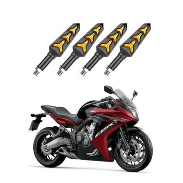 Imagem de KIT 4 Seta Sequencial Pisca de Led Universal Modelo P09S Estrela Moto 
