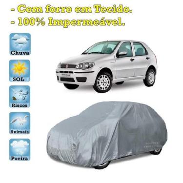 Imagem de Capa com forro cobrir carro Fiat Palio 100% Impermeável Proteção Bezzt