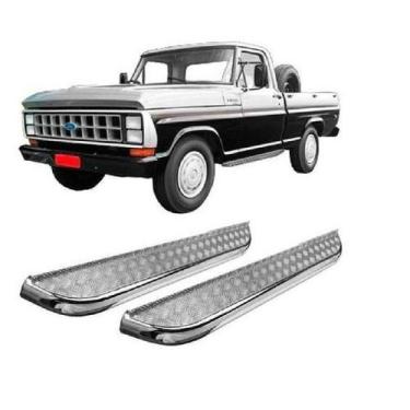 Imagem de Estribo Chapa F-1000 Até 1992 Cabine Simples Cromado - HOZZ