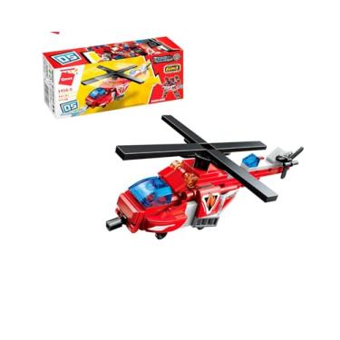 Imagem de Keepplay Bloco de Montar Helicóptero Bombeiro TransCollector 6 formam 1