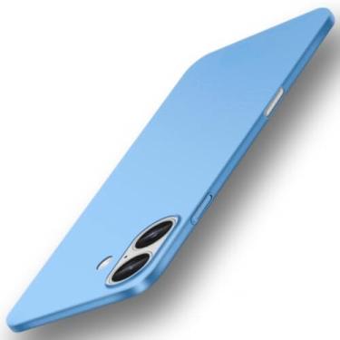 Imagem de Capa Capinha Para iPhone 16 Plus Tela 6.7 Case Acr�lica Fosca Ultra Fina Premium (Azul)