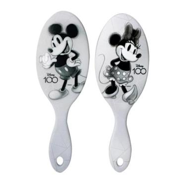 Imagem de Kit 2 Escovas Oval Coleção Minnie&Mickey 100 Anos Marco Boni, Cinza