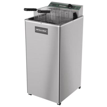 Imagem de Fritadeira Elétrica Inox Pedestal Óleo Metalcubas 15L FOE 15 P, 220V