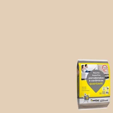 Imagem de Rejunte Superfino Porcelanatos e Cerâmicos 5Kg - Quartzolit, Bege