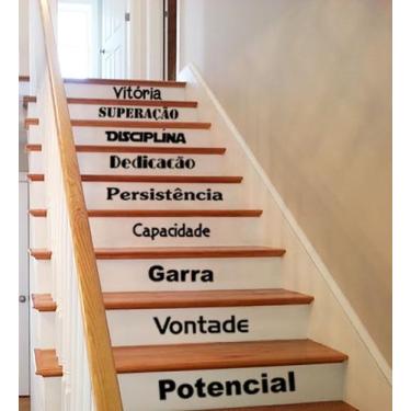 Imagem de Adesivo Decorativo de Para Escada ou Parede Frase Potencial, Garra - G