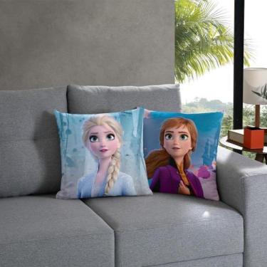 Imagem de Capa de Almofada Infantil Decoração 45cm x 45cm Frozen - Bella Janela,