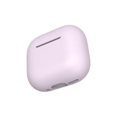 Imagem de 2 pacote 2024 novo caso para airpods 4 fone de ouvido capa silicone protetor sem fio acessórios,Purple