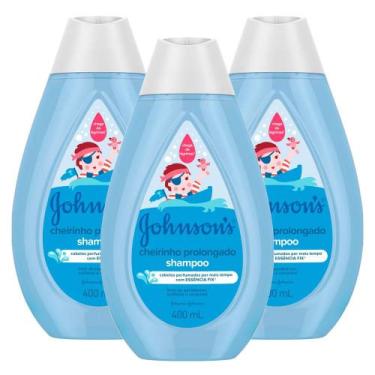 Imagem de Kit com 3 Shampoos Johnsons Baby Cheirinho Prolongado 400ml - Johnson'