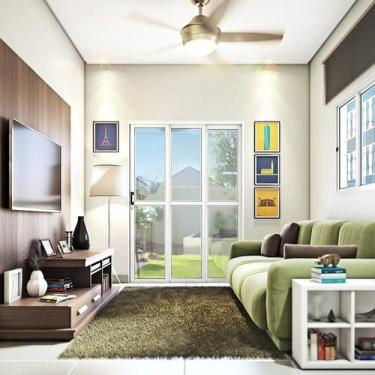 Imagem de Porta de Aço de Correr Lateral com Travessa 3 Folhas 213x200cm Aço Pro