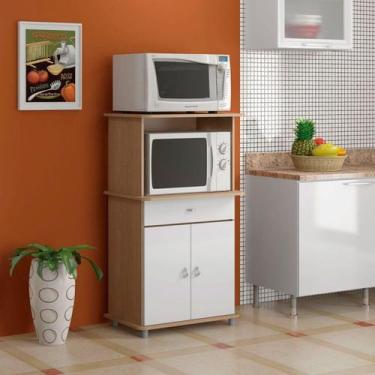 Imagem de Balcão para Forno Multiuso 2 Portas 1 Gaveta BA-30 - Ditália Móveis