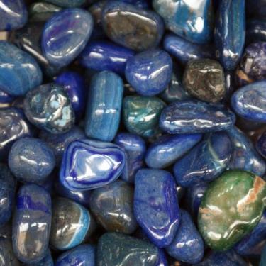 Imagem de Quartzo Azul Cristal Rolado Pedra da Comunicação e Harmonia - Aromania
