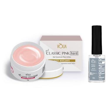 Imagem de Kit volia gel classic pink hard 24g +primer nail bonder 10ml - Vólia