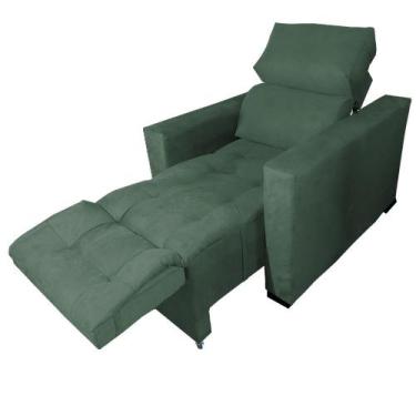 Imagem de Poltrona do Papai Retrátil e Reclinável Madri Verde - Beatriz Decor