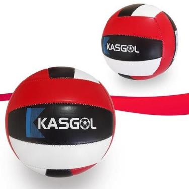 Imagem de Bola De Voleibol Kasgol Oficial - Vermelho Preto E Branco