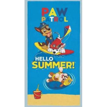 Imagem de Toalha de banho aveludada patrulha canina Lepper 70cm x 1,40m