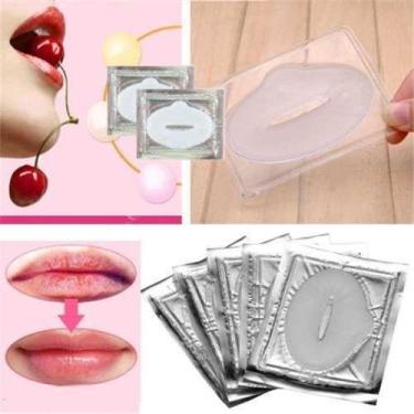 Imagem de 10 Máscaras Hidratante Labial Com Colágeno Lábios Ressecado - IMPT