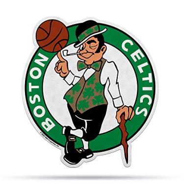 Imagem de Rico Industries Balhardete NBA Boston Celtics com logotipo primário cortado em forma – Decoração para casa, sala de estar, quarto, decoração de casa – Material de feltro macio – Feito