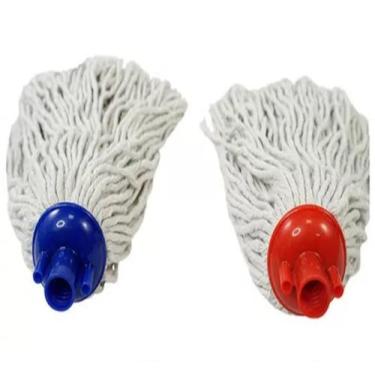 Imagem de 2 Refil Esfregão Úmido Mop 190g Branco Rosca Universal 