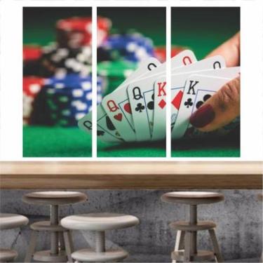 Imagem de Quadro Mosaico Poker Baralho Para Decoração - Quadros Mais - NEYRAD