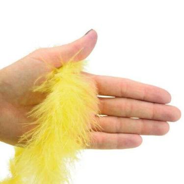 Imagem de Kit 10 Marabus de Pena Amarelo Canário - Silvia Armarinho