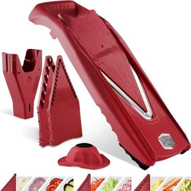 Imagem de Börner Mandoline Slicer V5 (conjunto inicial) • Fatiador em V de vegetais para fatias, palitos e dados em vários tamanhos • Com lâmina em V de aço inoxidável • Cortador de cozinha ajustável • Cor