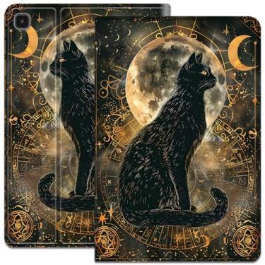 Imagem de Capa para Samsung Galaxy Tab S6 Lite 10,4 polegadas 2022/2020, capa protetora de couro PU com suporte ajustável, capa de hibernar/despertar automática para Galaxy Tab S6 Lite SM-P610/P613/P615/P619,