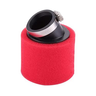Imagem de WOOSTAR Limpador de filtro de ar de espuma de 48 mm, tubo de substituição para quadriciclo ATV 4 rodas 250cc quadriciclo moto ciclomotor vermelho