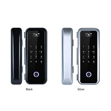 Imagem de Fechadura de Porta Com Impressão Digital Inteligente, Trava de Entrada Com Tela de Toque Com Controle Remoto, Trava de Segurança Sem Chave Em Liga de Alumínio para Home Office