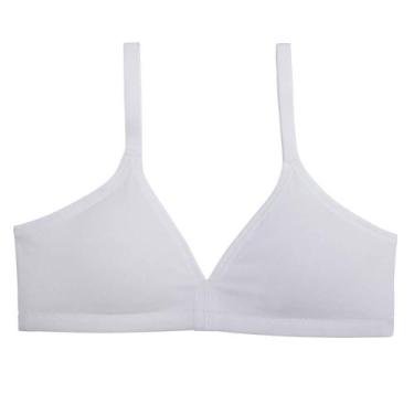 Imagem de Sutiã Bojo Removível DelRio 40354 Infantil, G (10-12 anos), Branco