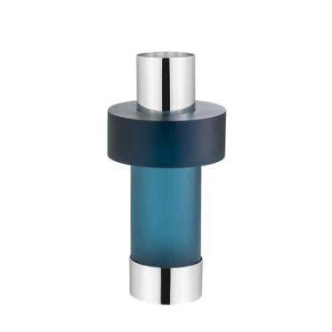 Imagem de Castiçal Ravie Prata Deep Ocean Blue - St James