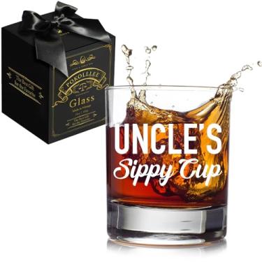 Imagem de Copo de uísque engraçado do tio presentes para tio, copos à moda antiga, presentes de vidro de uísque para homens tio, Natal, aniversário, dia dos pais, presentes divertidos para tios de sobrinha,