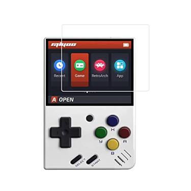 Imagem de Protetor de tela Zshion compatível com Miyoo Mini Plus, película protetora de vidro temperado de dureza 9H, resistente a arranhões e anti-impressão digital transparente [2 unidades]