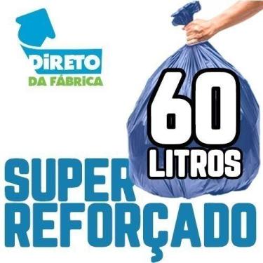 Imagem de Kit Saco Lixo 60L 100Un Preto + 100Un Azul Super Reforçado - HIGIPACK