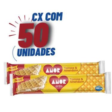 Imagem de Torrone Turron Amor Arcor 25g -01 Display Com 50 Unidades
