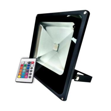 Imagem de Refletor LED Luminus 50W RGB Multicolorido LM3054